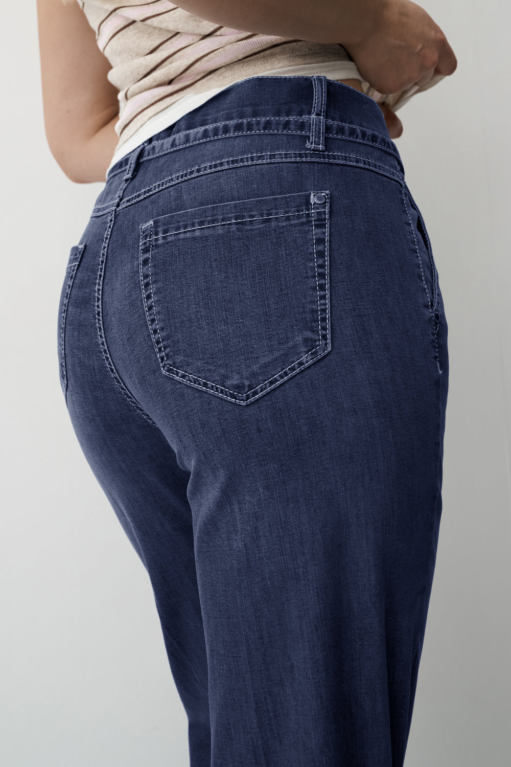 Mila Wide Fit Jeans | Dark Indigo
