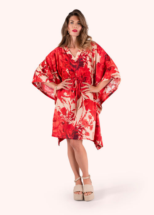 Rouge Blooms Beach Coverup