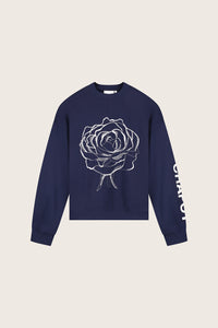 Luna Flower Sweater | Navy