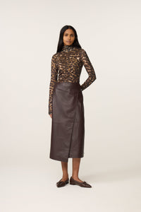 Jadyn Top | Toffee Camel Leopard