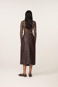 Jadyn Top | Toffee Camel Leopard