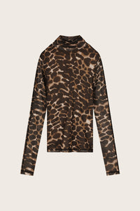 Jadyn Top | Toffee Camel Leopard