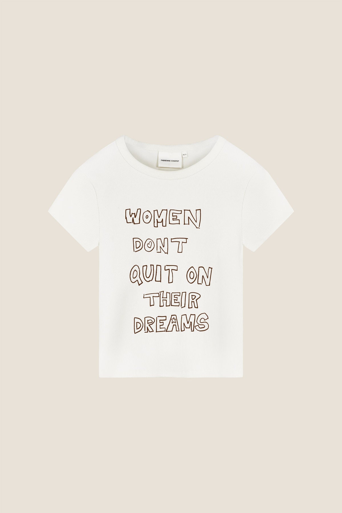 Gwen Slogan T-Shirt | Cosy White