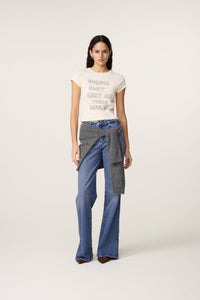 Gwen Slogan T-Shirt | Cosy White