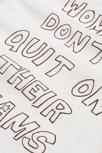 Gwen Slogan T-Shirt | Cosy White