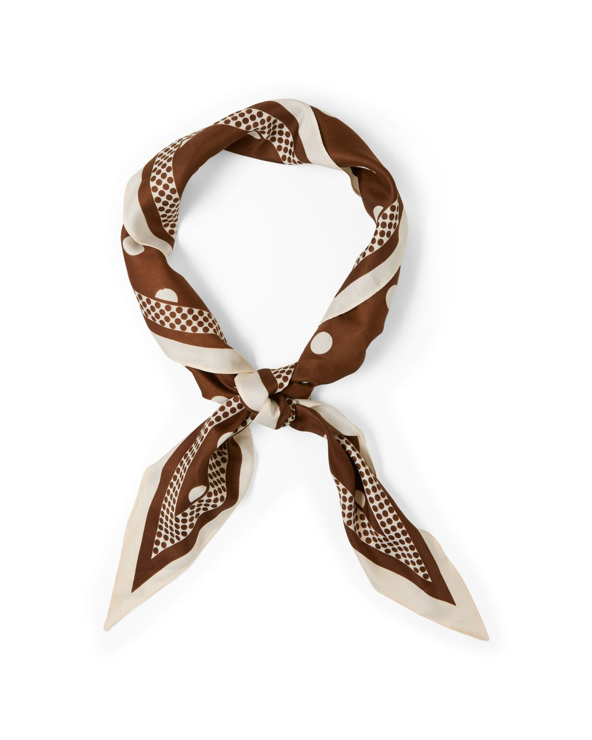 Ottie Scarf | Medium Spot | Brown