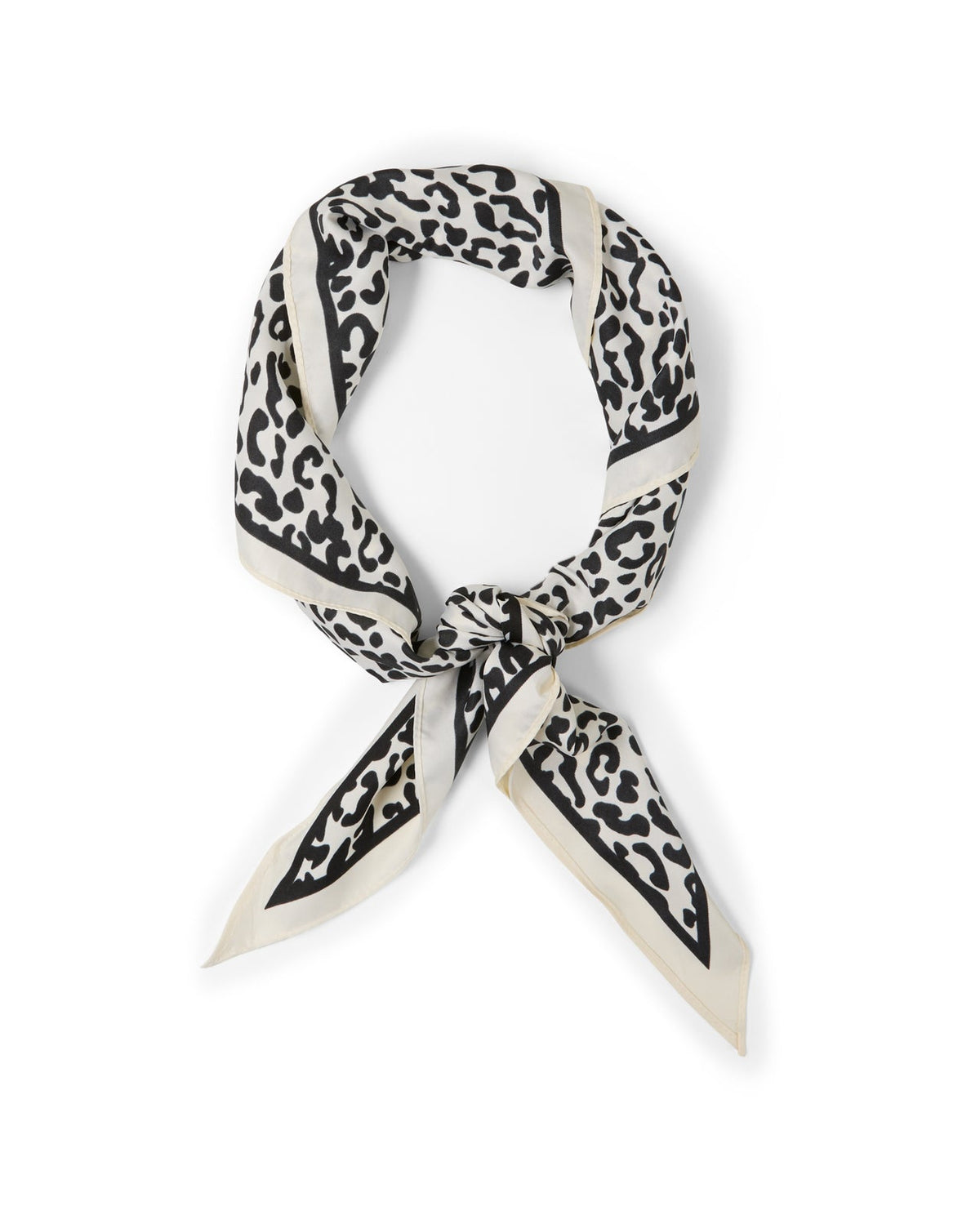 Ottie Scarf | Cheetah | Black & Ivory