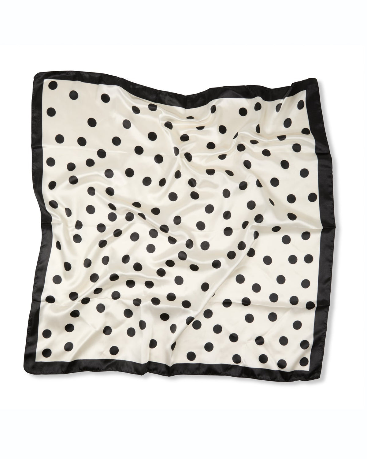 Wren scarf | Large Spot | Black