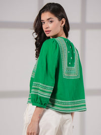 Florence Green Embroidered Jacket