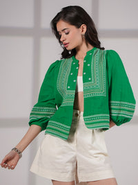 Florence Green Embroidered Jacket