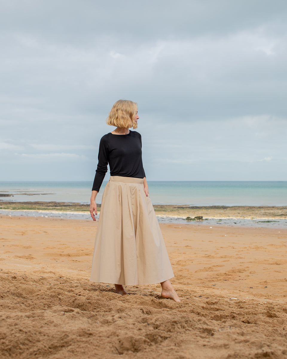 Audrey Skirt in Stone