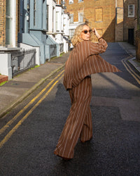 Kath Stripe Jacket - Tobacco