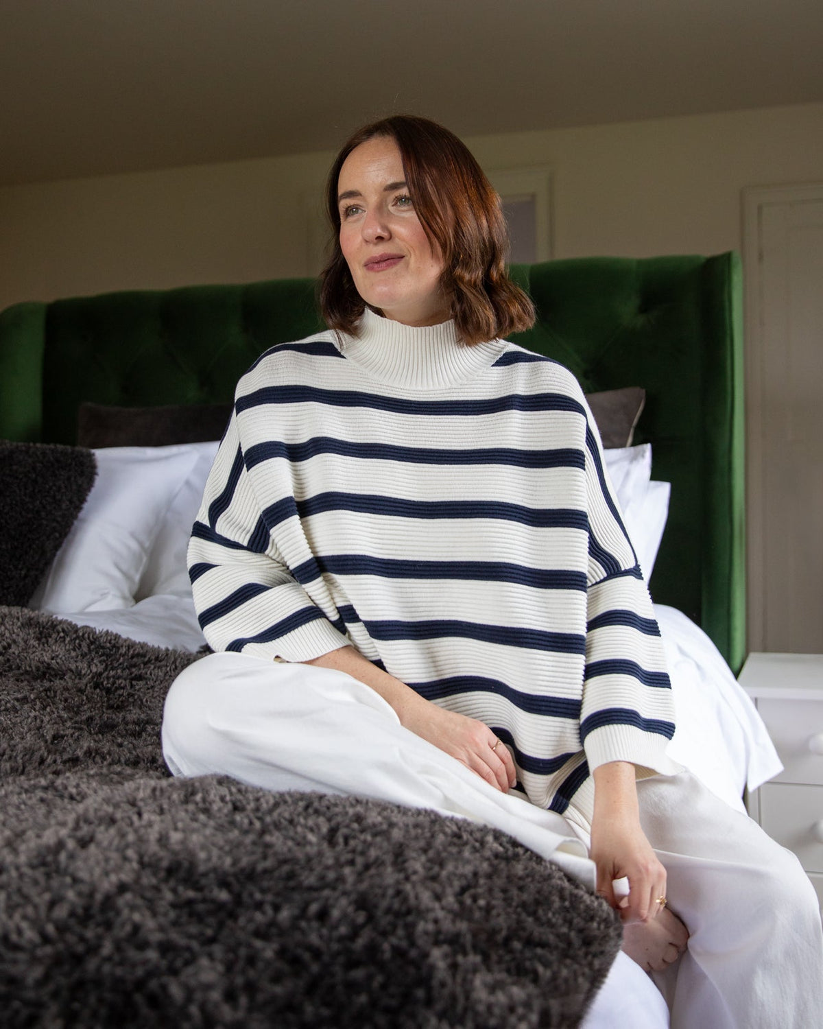 Vicki Jumper | Stripe Navy/Ivory