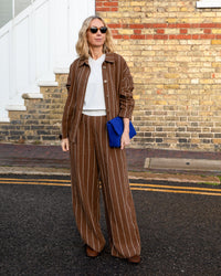 Kath Stripe Jacket - Tobacco