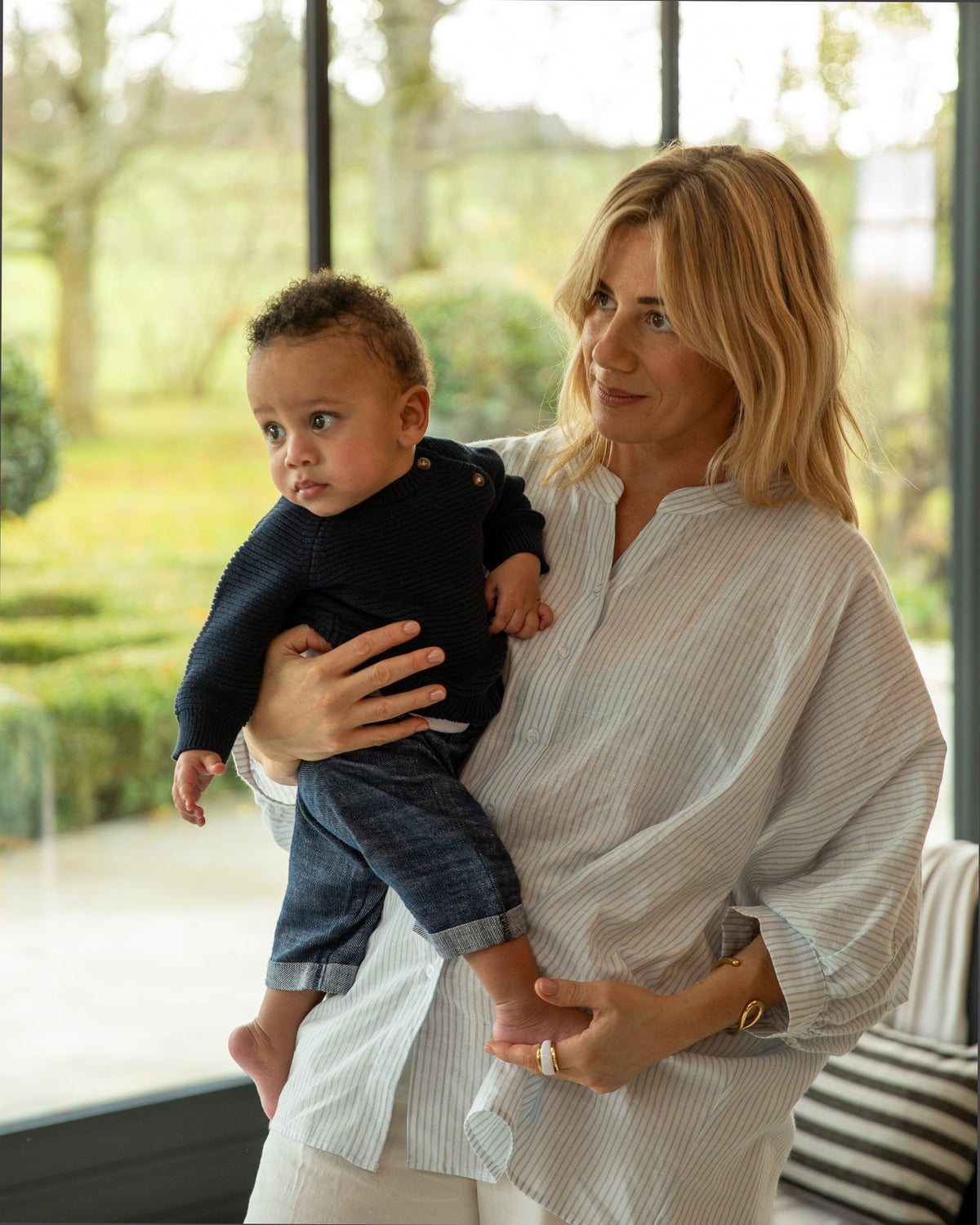 Scarlett Stripe Shirt | Blue