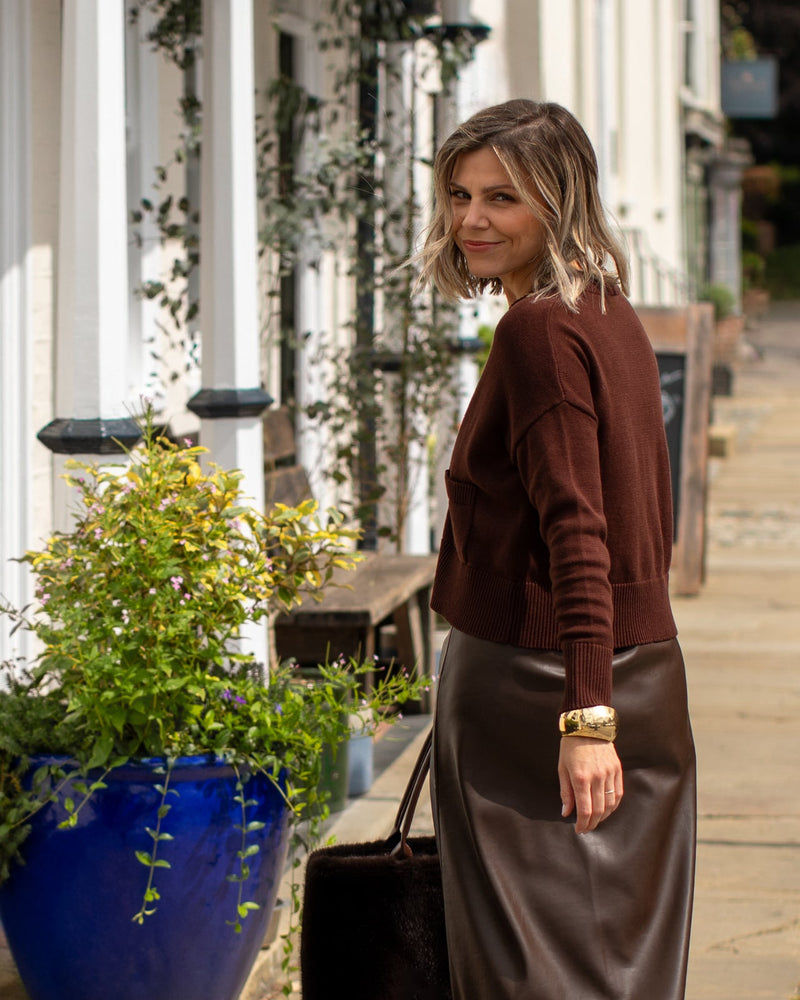 Andrea Cardigan | Chocolate