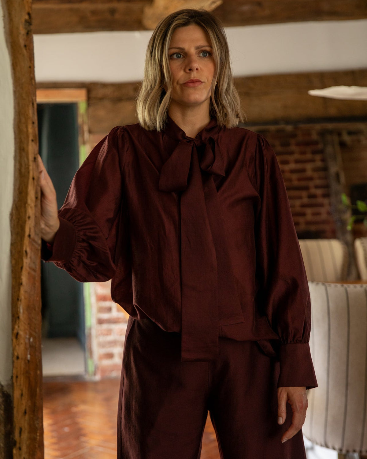Frances Shirt | Merlot
