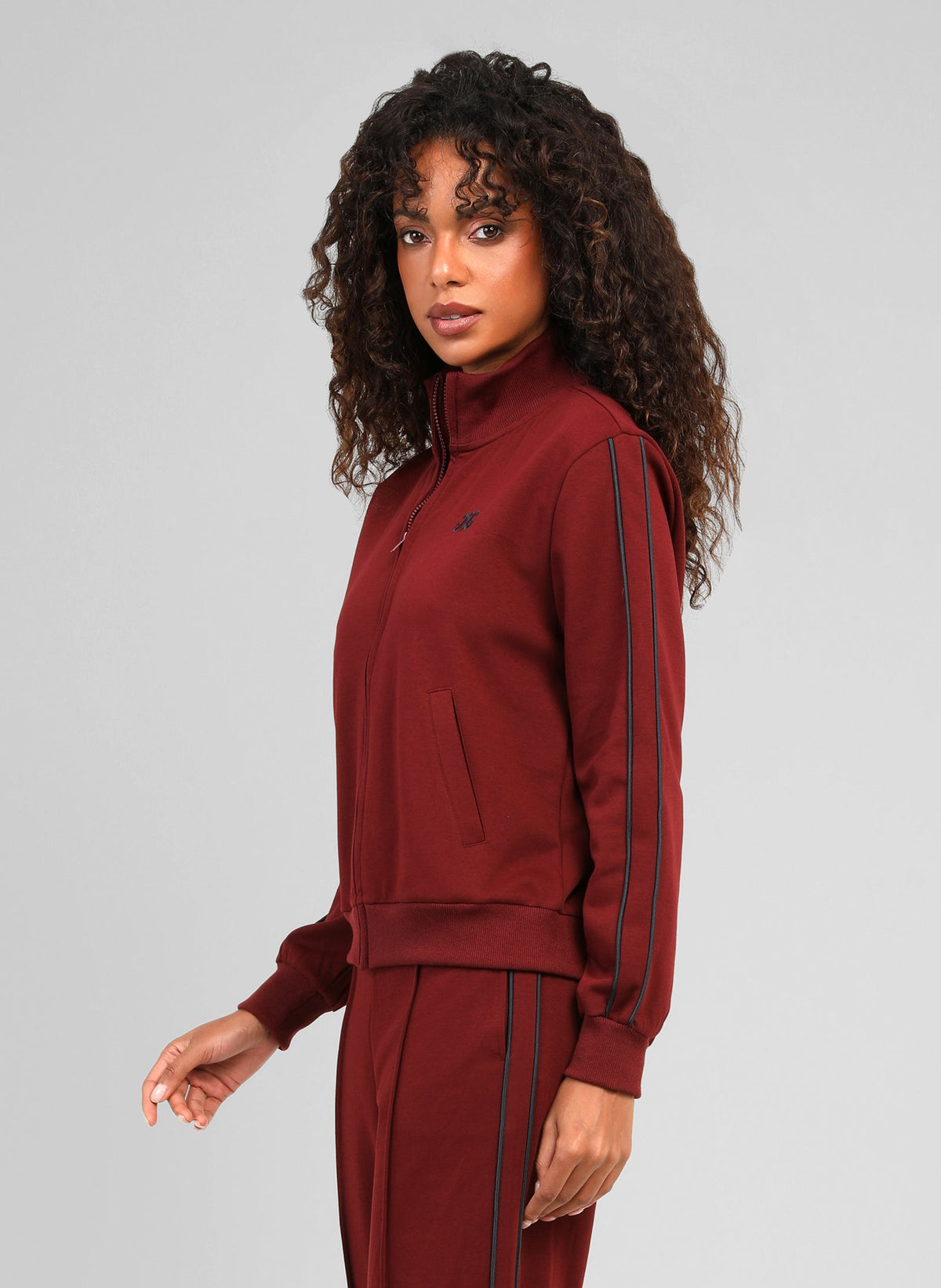 Habyva Tracksuit Jacket | Burgundy