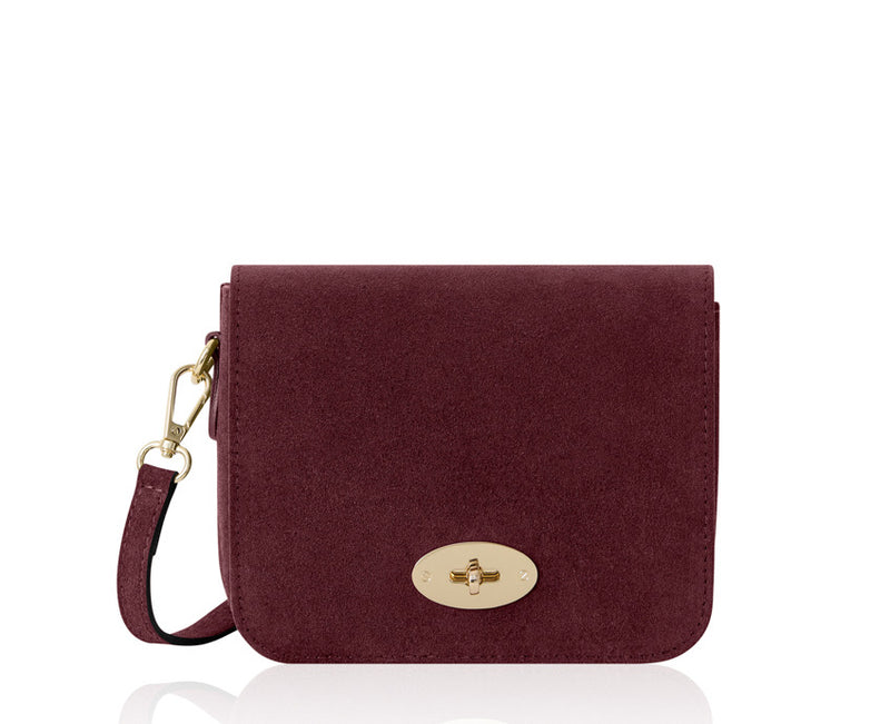 Cross-Body Large Flap Suede Bag