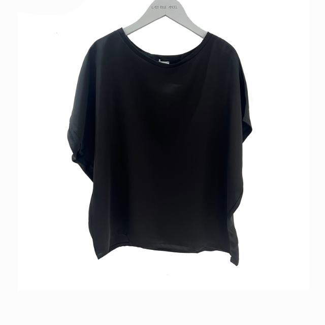 Satin T-Shirt | Black