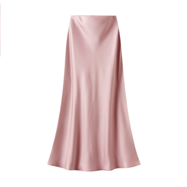 Satin Slip Skirt | Rose Pink