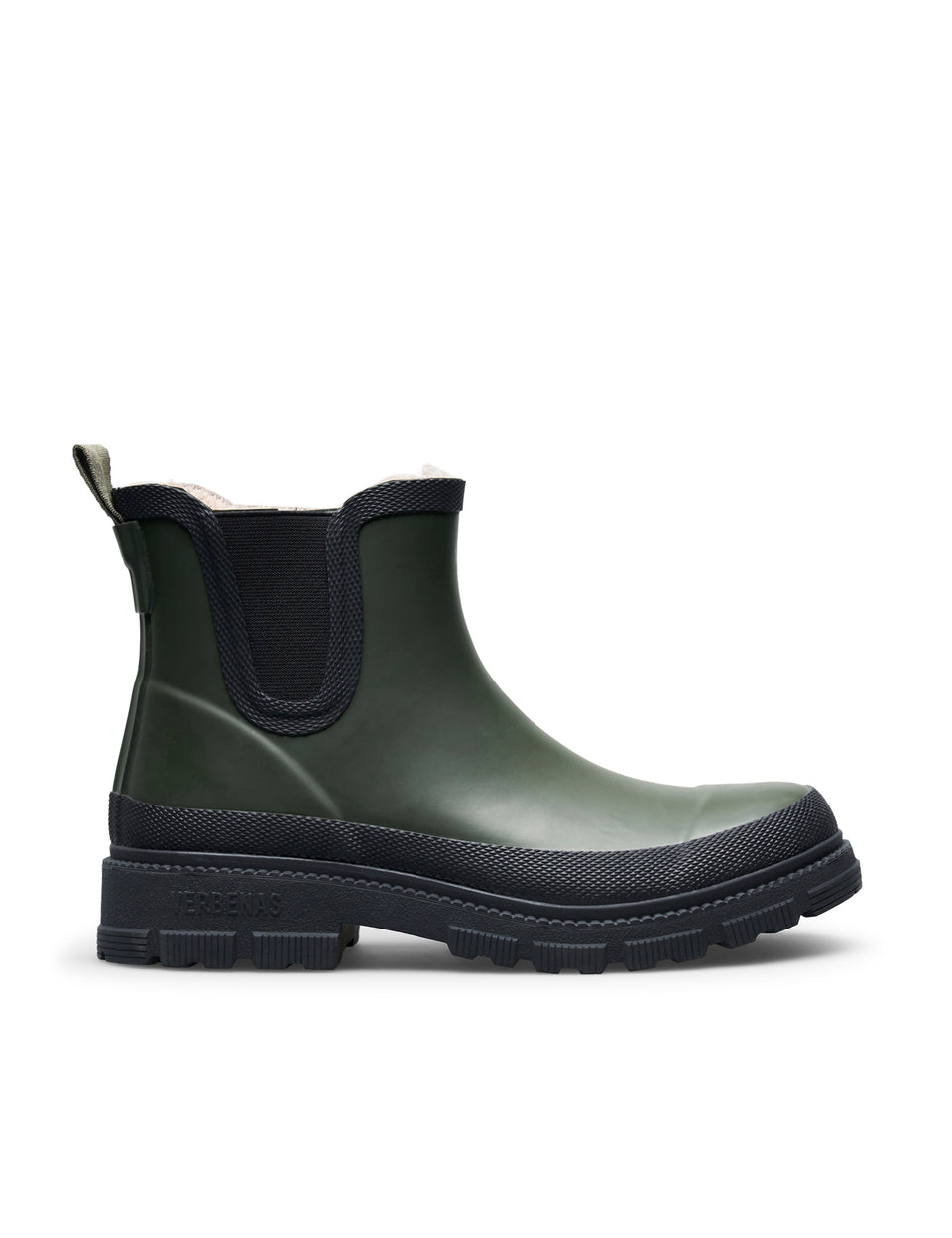 Lua Fur Lined Boot | Black & Khaki