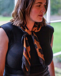 Luna Scarf | Large Leopard Print