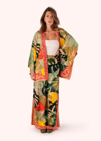 Exotic Leaves Kimono