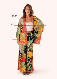 Exotic Leaves Kimono