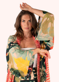 Exotic Leaves Kimono