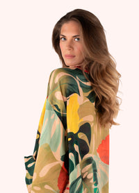 Exotic Leaves Kimono