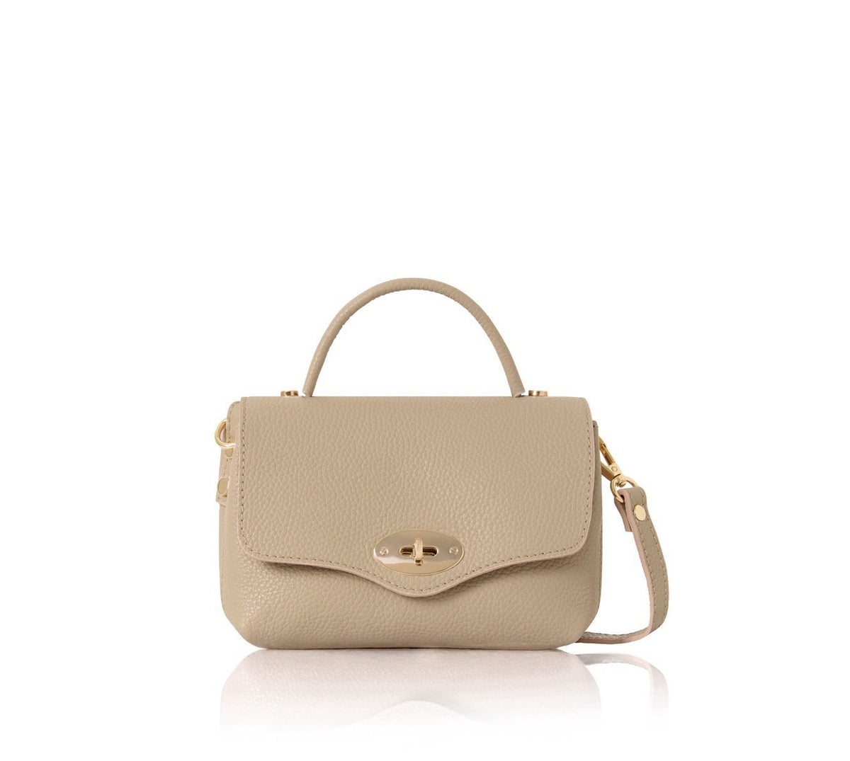 Crossbody Lock Bag | Taupe