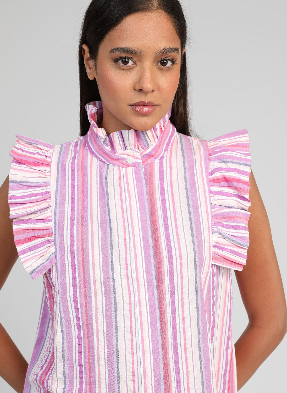 Selise Frill Top | Purples