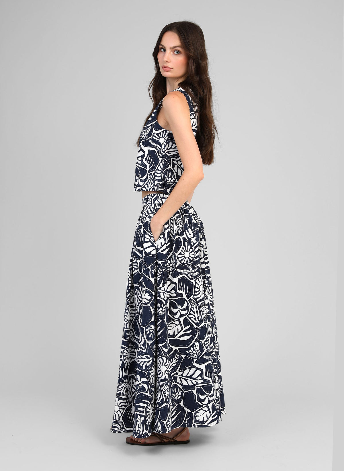 Ryshea Skirt | Blue Print