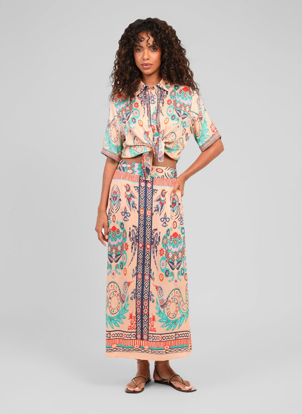 Robineta Satin Skirt