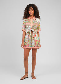 Silvana Satin Shirt | Rose
