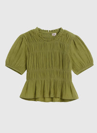 Sizaya Ruched Blouse | Sage Green