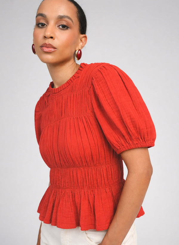 Sizaya Blouse | Red