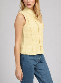 Sloane Sleeveless Shirt | Yellow