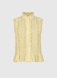 Sloane Sleeveless Shirt | Yellow