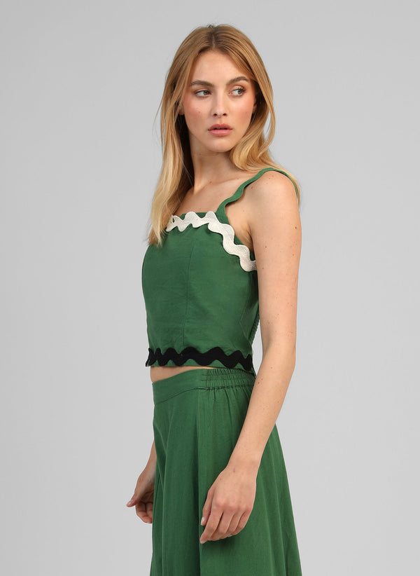 Soline Tank Top | Green