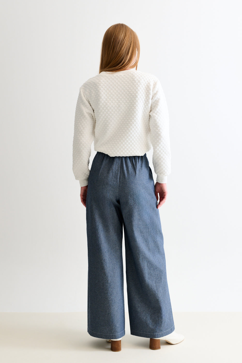 Tyler Chambray Pleated Trouser