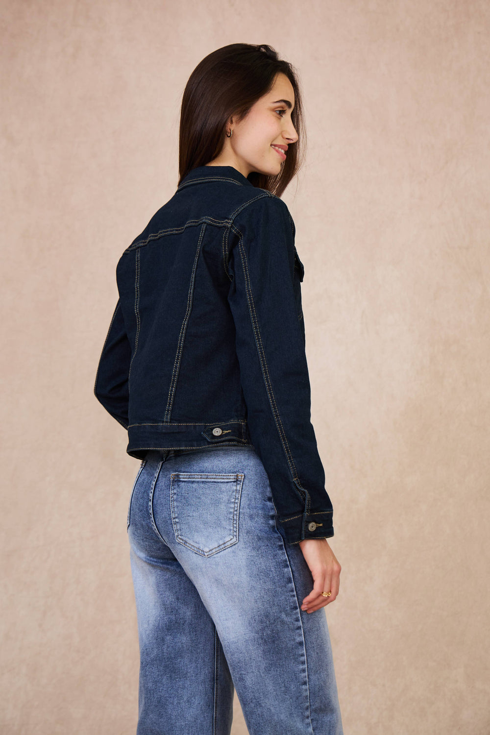 Women's Denim Jacket | Navy Wash
