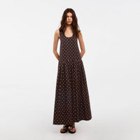 CUBIC Lyocell Solid Color Long Dress