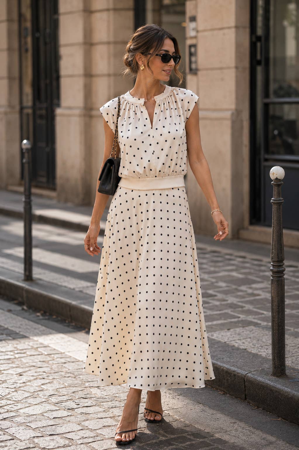 Valentine Dot Skirt | Ecru