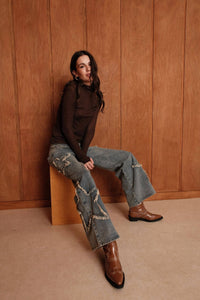 Félicie Star Wide Straight Jeans