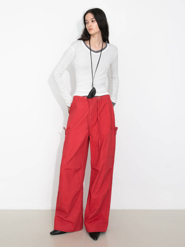Basic Long-Sleeve Layering Top | V-neck | White