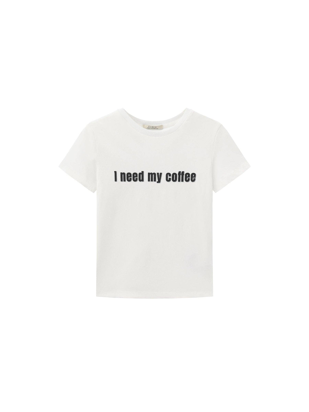 CUBIC 'need my coffee' T-Shirt