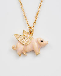 Flying Pig Necklace