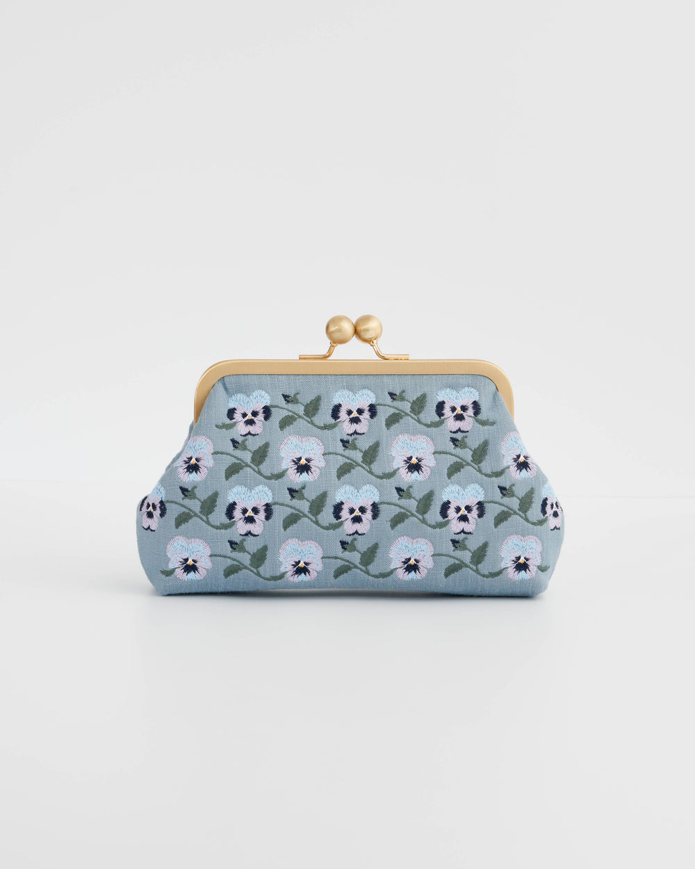 Pansy Blue Victoriana Clutch